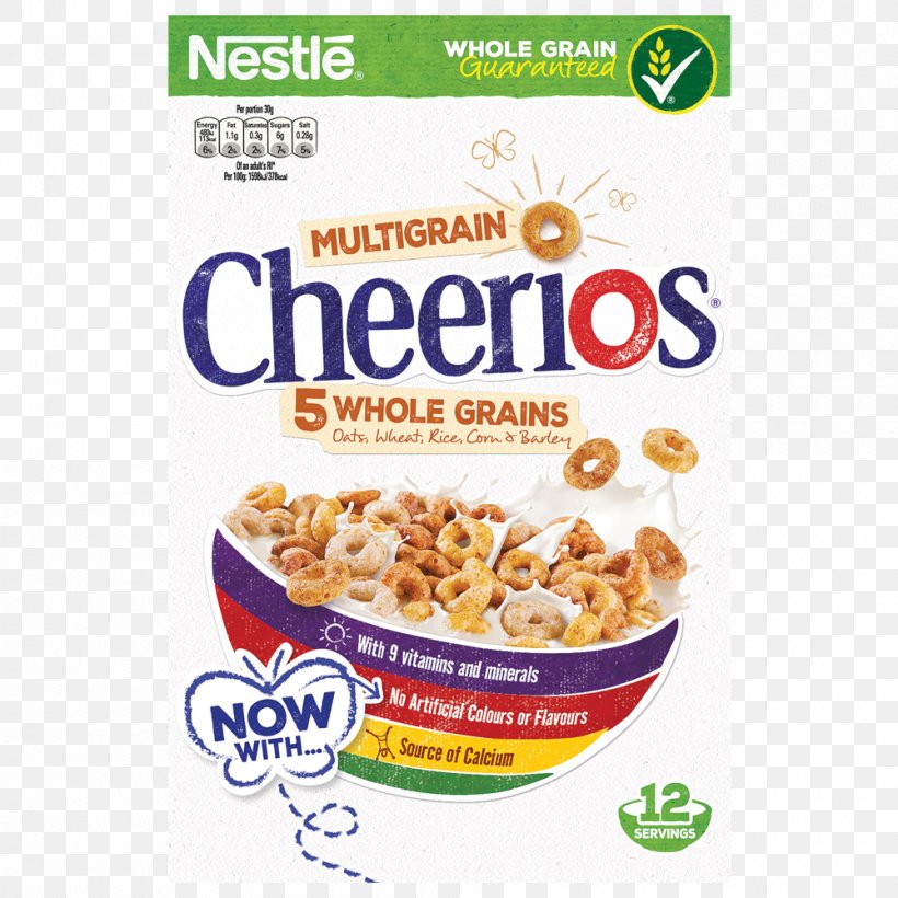 Breakfast Cereal Vegetarian Cuisine Honey Nut Cheerios Organic Food, PNG, 1000x1000px, Breakfast Cereal, Breakfast, Cereal, Cheerios, Commodity Download Free
