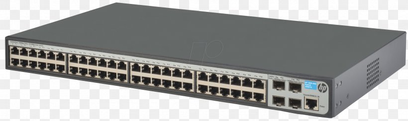 Hewlett-Packard Gigabit Ethernet Network Switch Small Form-factor Pluggable Transceiver Power Over Ethernet, PNG, 2355x702px, Hewlettpackard, Computer Component, Computer Network, Computer Networking, Electronic Device Download Free