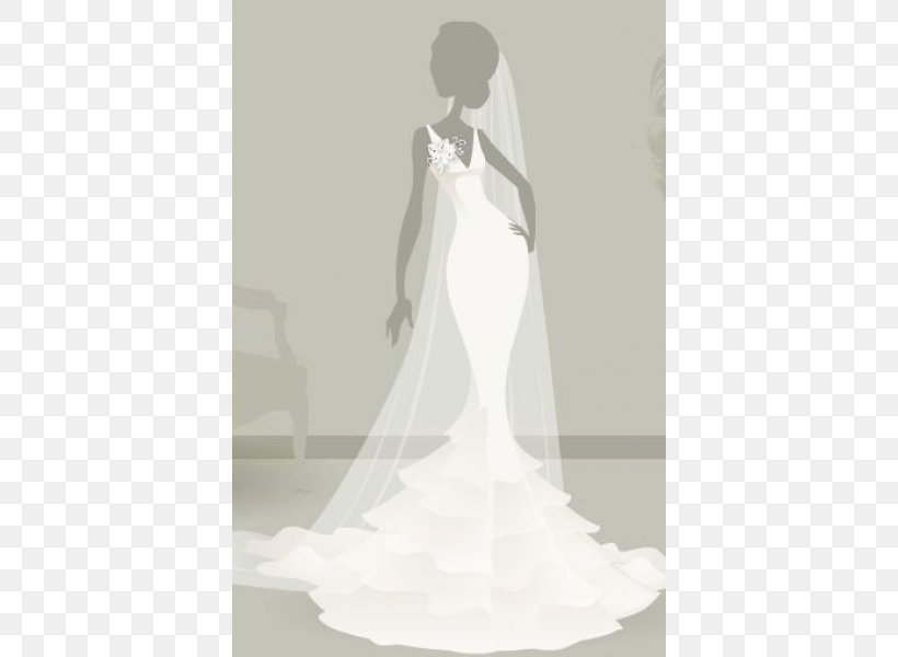 Wedding Dress Ivory Shoulder White Gown, PNG, 600x600px, Wedding Dress, Black, Black And White, Bridal Accessory, Bridal Clothing Download Free