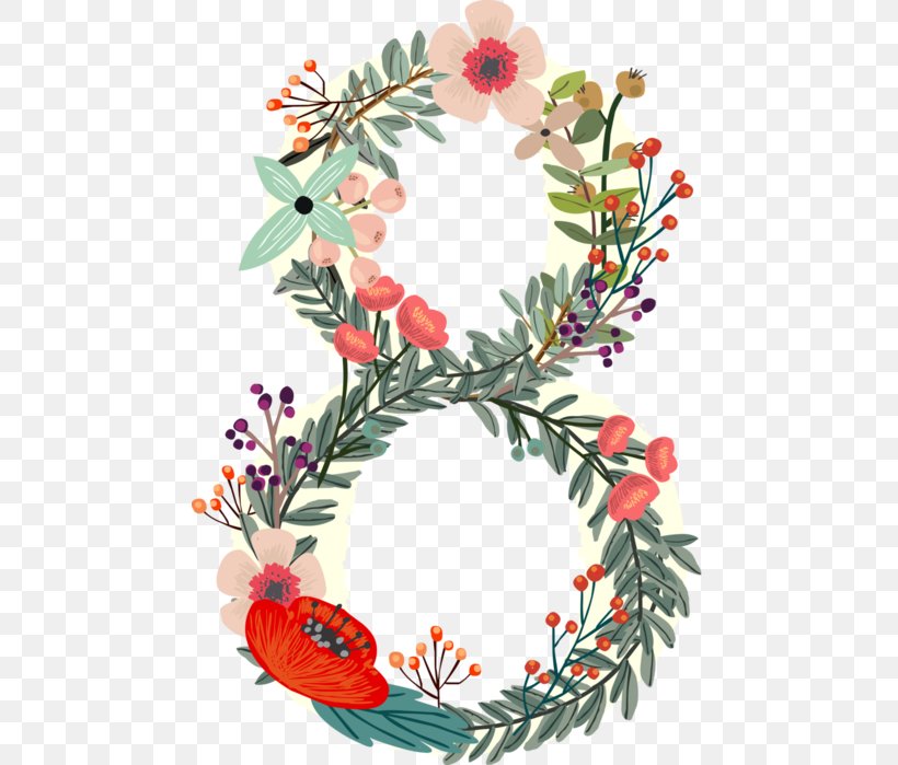 Flower Floral Design Numerical Digit Clip Art, PNG, 470x699px, Flower, Branch, Christmas Decoration, Cut Flowers, Decor Download Free