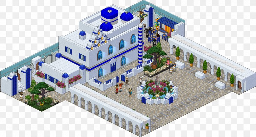 Habbo Santorini Game Room House, PNG, 2409x1298px, 2018, Habbo, Game, Greece, Home Download Free