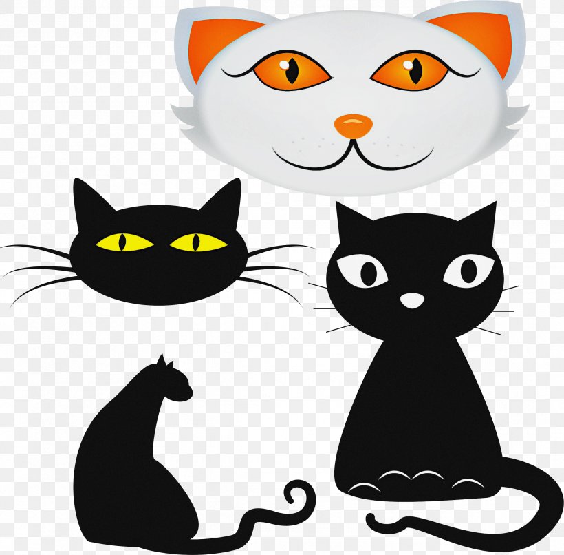 Moustache, PNG, 2389x2350px, Cat, Black Cat, Cartoon, Moustache, Small To Mediumsized Cats Download Free