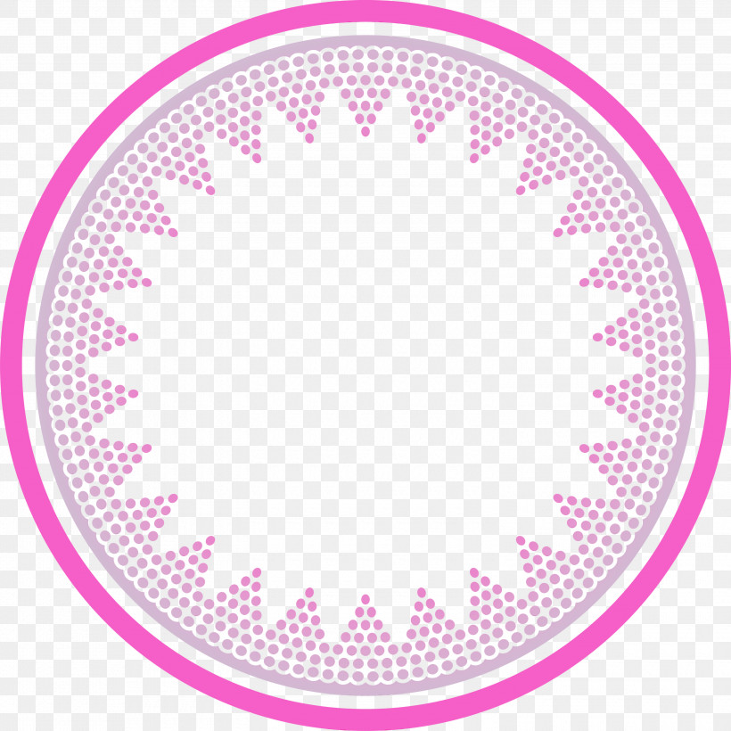 Pink Circle Violet Magenta Tableware, PNG, 3000x3000px, Circle Frame, Circle, Magenta, Paint, Pink Download Free