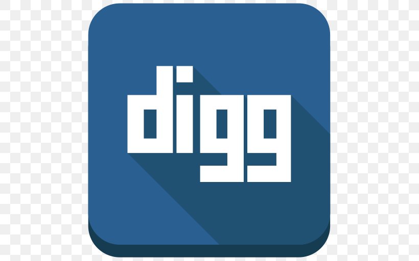 Social Media Digg, PNG, 512x512px, Social Media, Area, Blog, Blue, Brand Download Free