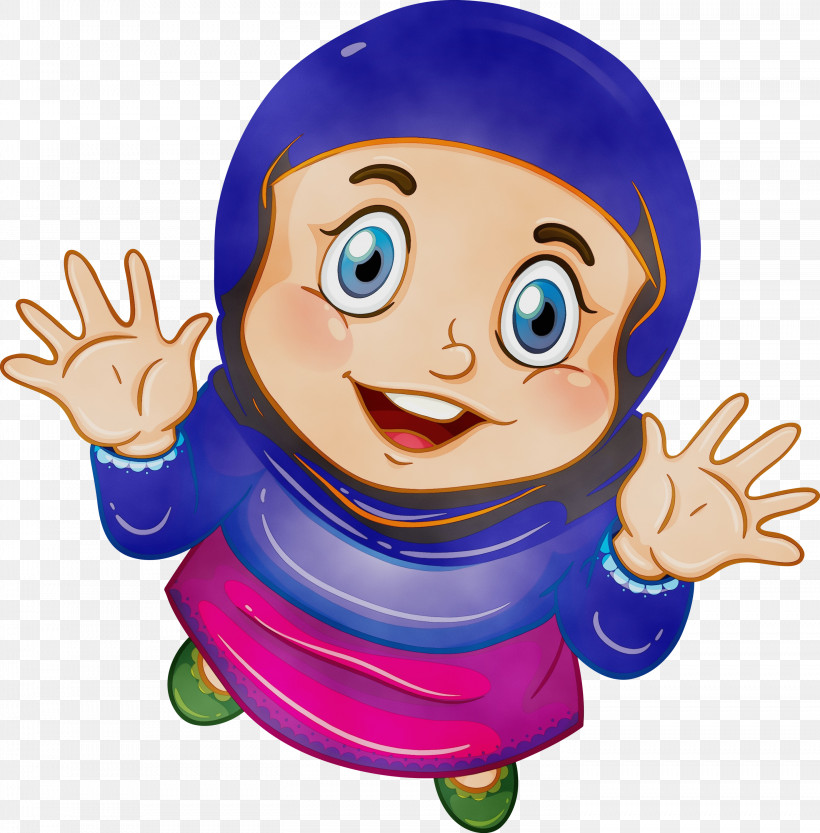 Cartoon Gesture Finger Animation Happy, PNG, 2952x3000px, Muslim People, Animation, Cartoon, Child, Finger Download Free