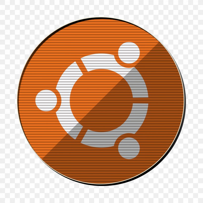Ubuntu Icon, PNG, 1240x1240px, Ubuntu Icon, Logo, Orange, Sticker, Symbol Download Free