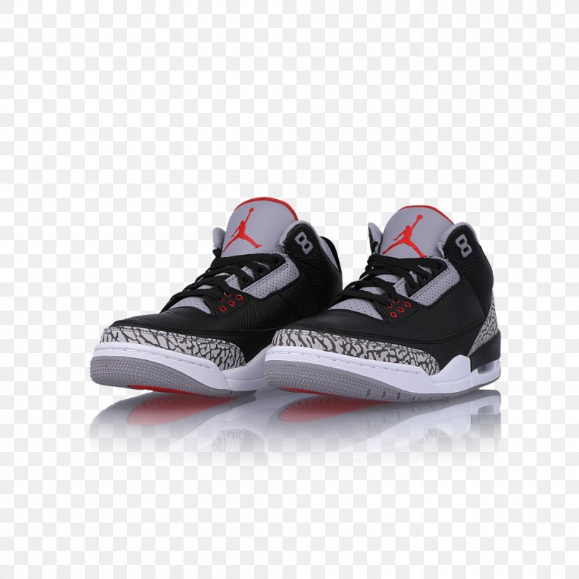 Air Jordan 3 Retro Og 854262 001 Sports Shoes Nike, PNG, 1000x1000px, Air Jordan, Athletic Shoe, Basketball Shoe, Black, Brand Download Free