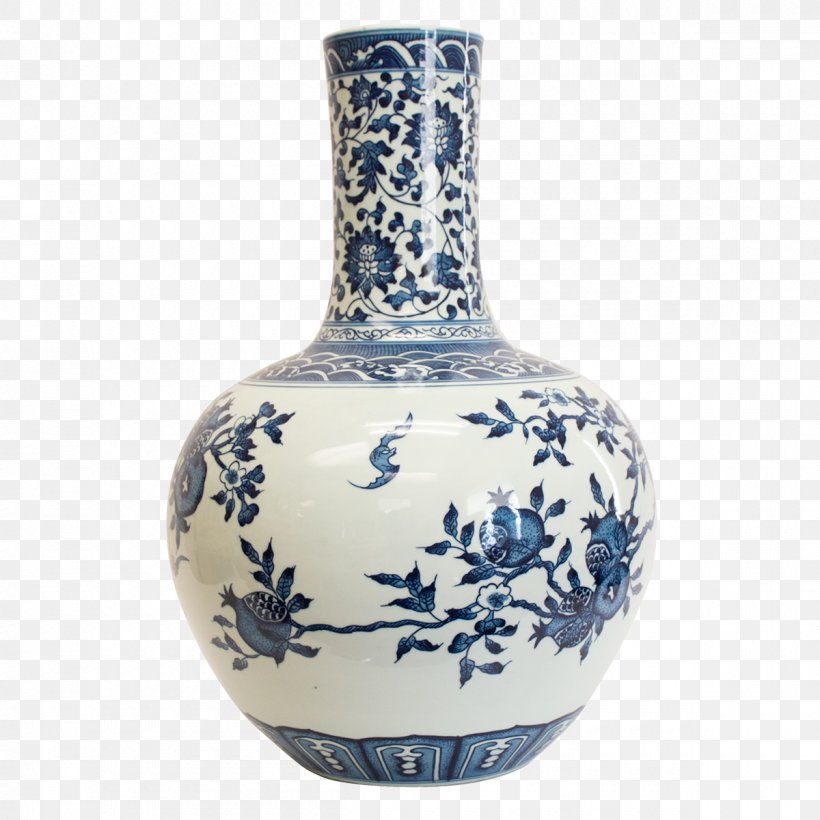 Blue And White Pottery Vase Ceramic Cobalt Blue Porcelain, PNG, 1200x1200px, Blue And White Pottery, Artifact, Blue, Blue And White Porcelain, Ceramic Download Free