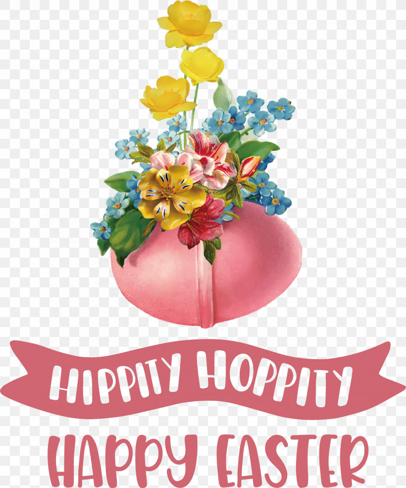 Hippity Hoppity Happy Easter, PNG, 2495x3000px, Hippity Hoppity, Cut Flowers, Drawing, Floral Design, Flower Download Free