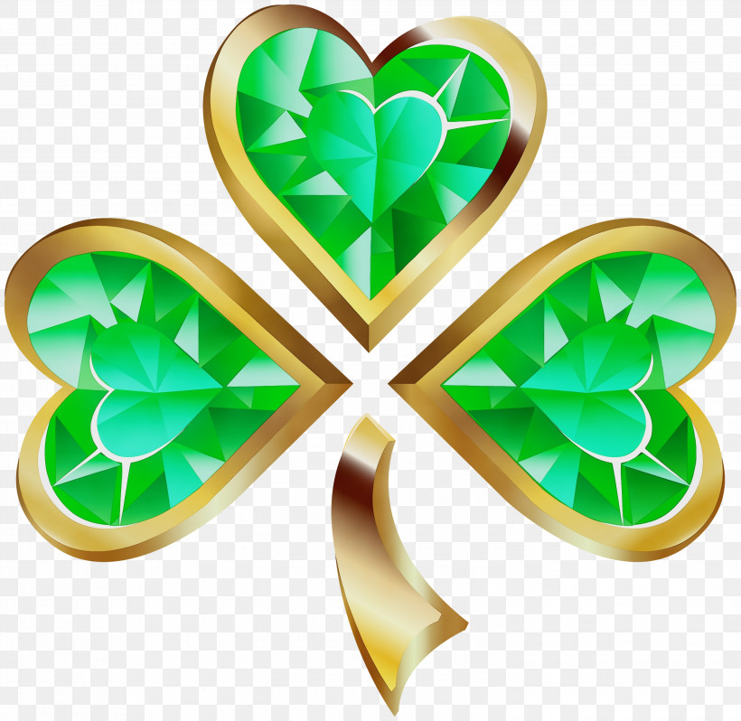 Shamrock, PNG, 3000x2922px, Watercolor, Clover, Green, Leaf, Paint Download Free