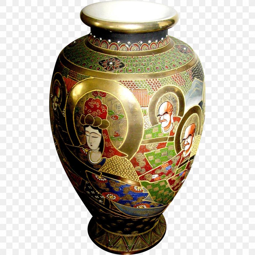 Vase Satsuma Ware Ceramic Pottery Porcelain, PNG, 1579x1579px, Vase, Antique, Artifact, Capodimonte Porcelain, Censer Download Free