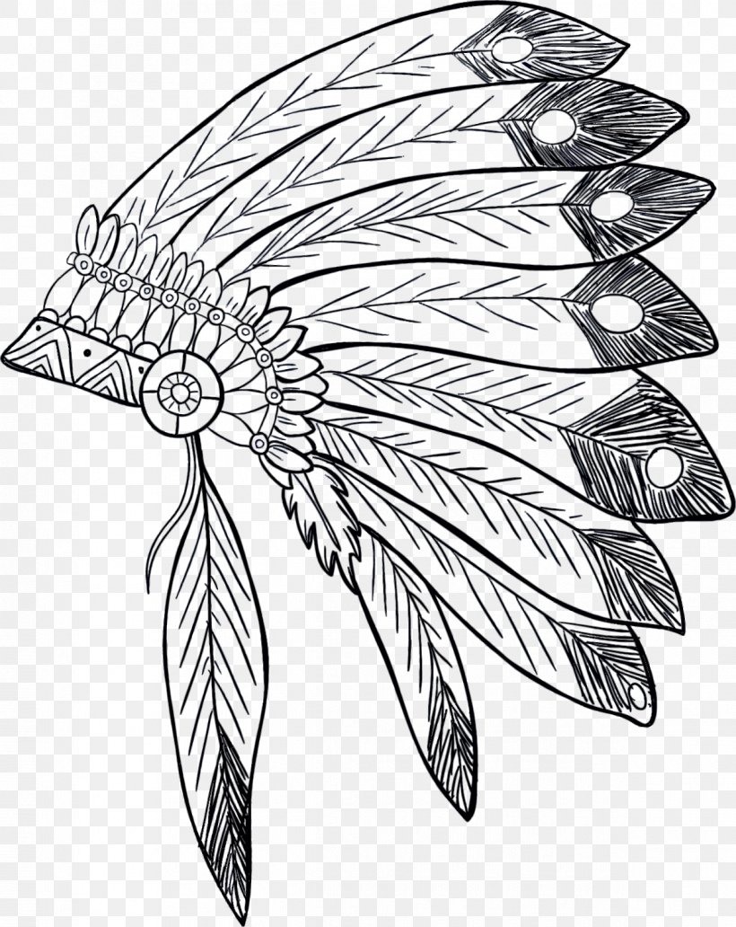 War Bonnet Indigenous Peoples Of The Americas Native Americans In The United States Headgear Clip Art, PNG, 1195x1504px, War Bonnet, Americans, Art, Artwork, Black And White Download Free