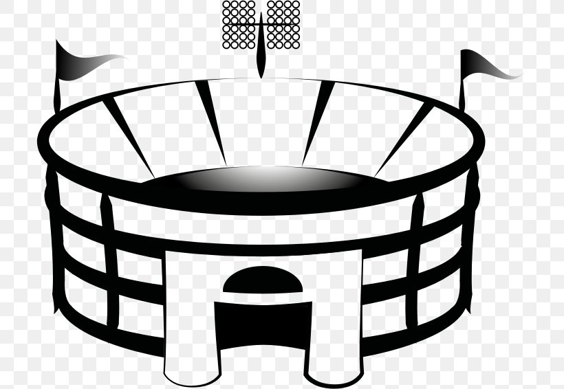 Arena Stadium Clip Art, PNG, 713x566px, Arena, Artwork, Black And White, Drawing, Football Download Free