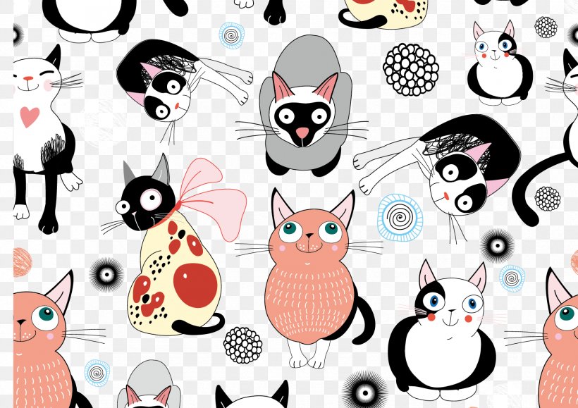 Cat Kitten Cartoon Illustration, PNG, 1754x1240px, Cat, Art, Carnivoran, Cartoon, Cat Like Mammal Download Free