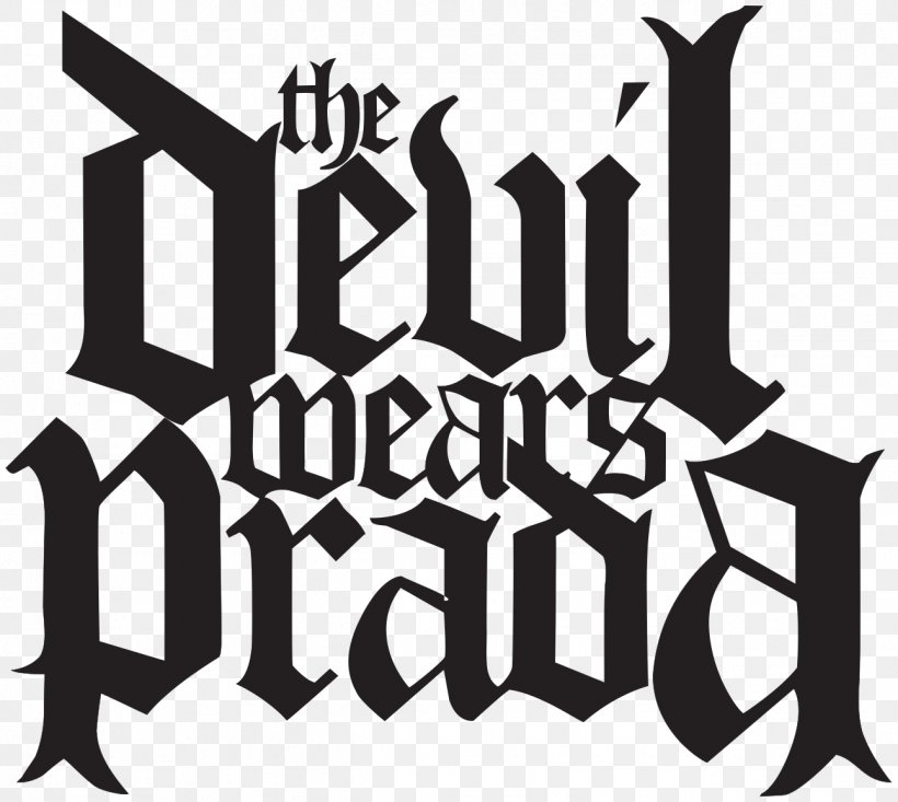 Logo The Devil Wears Prada Font Vector Graphics, PNG, 1292x1156px, Logo, Black And White, Brand, Decal, Devil Download Free