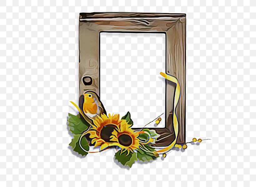 Picture Frame, PNG, 600x600px, Yellow, Floral Design, Flower, Interior Design, Mirror Download Free
