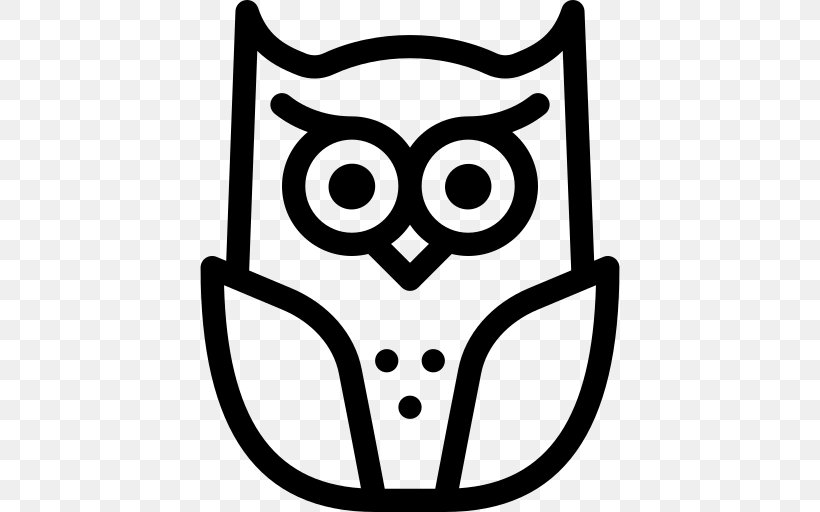 Owl Clip Art, PNG, 512x512px, Owl, Beak, Bird, Black, Black And White Download Free