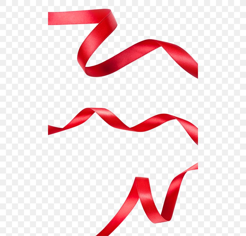 Red Ribbon, PNG, 500x789px, Ribbon, Area, Clip Art, Clipping Path, Heart Download Free