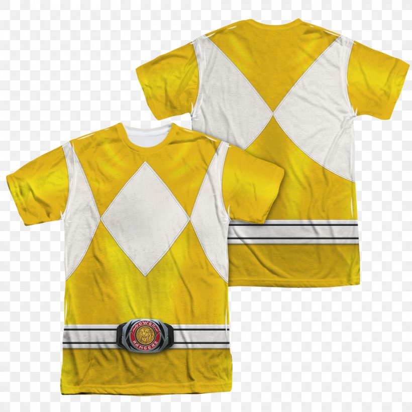 Kimberly Hart T-shirt Yellow Ranger Jersey Costume, PNG, 1000x1000px, Kimberly Hart, Costume, Jersey, Mask, Mighty Morphin Power Rangers Download Free