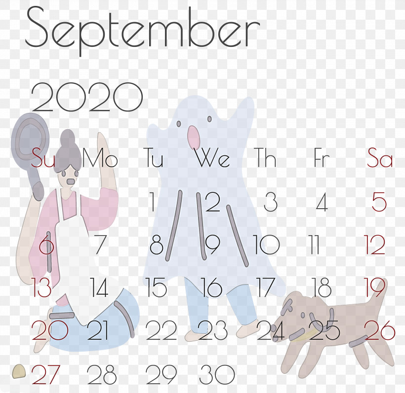 September 2020 Printable Calendar September 2020 Calendar Printable September 2020 Calendar, PNG, 3000x2917px, September 2020 Printable Calendar, Area, Character, Line, Paper Download Free