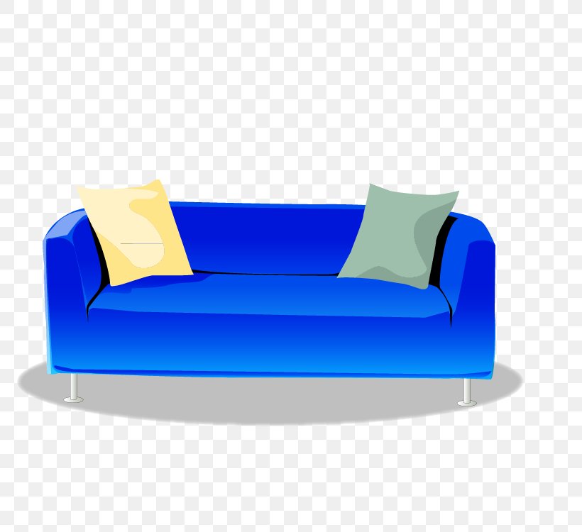 Couch Furniture Chair Adobe Illustrator, PNG, 774x750px, Couch, Bed, Chair, Decorative Arts, Electric Blue Download Free
