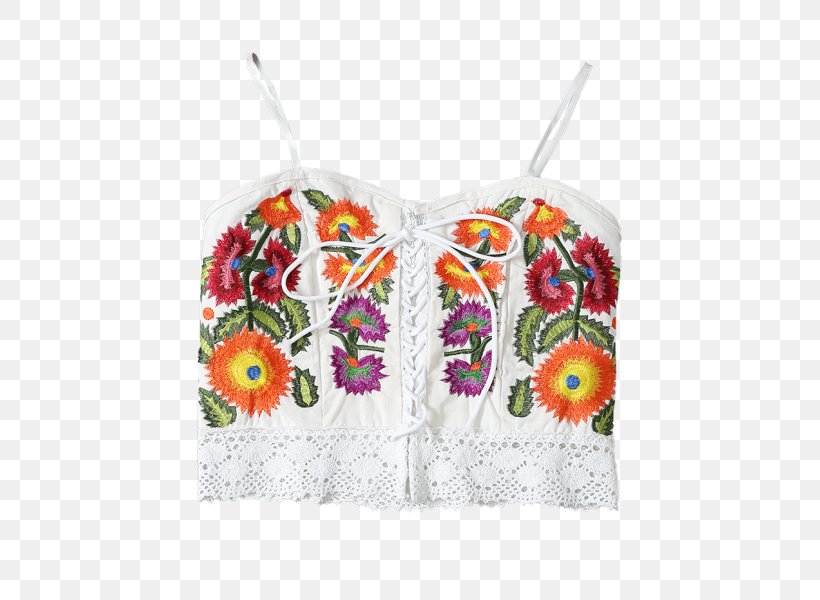 Embroidery Clothing Tube Top Lace Vintage, PNG, 451x600px, Embroidery, Bustier, Clothing, Crop Top, Fashion Download Free