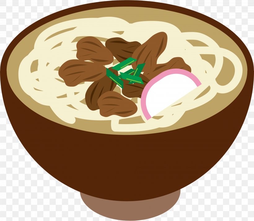 Udon Kitsune Soba Illustration Kake Soba Noodle, PNG, 3840x3338px, Udon, Aburaage, Chocolate, Chocolate Ice Cream, Chocolate Pudding Download Free