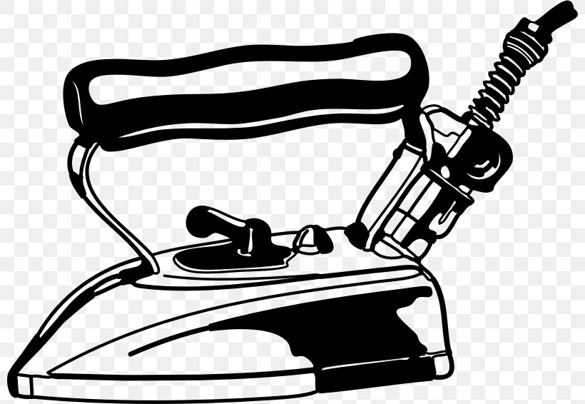 Clothes Iron Drawing Clip Art, PNG, 800x566px, Clothes Iron, Artwork, Black, Black And White, Drawing Download Free