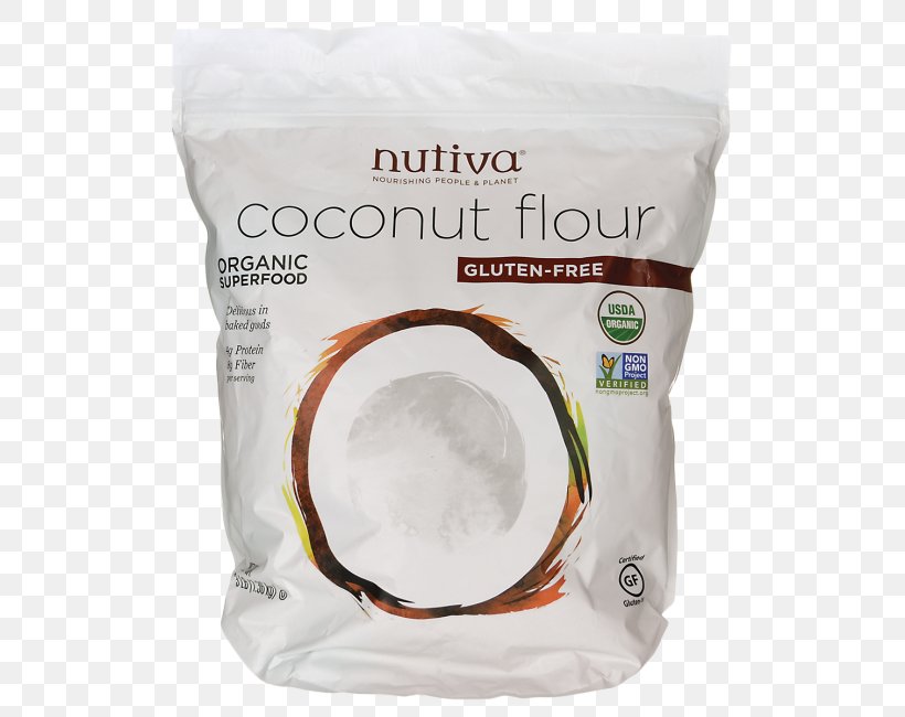 Flour Gluten-free Diet Coconut Ingredient, PNG, 650x650px, Flour, Baking, Butter, Coconut, Coconut Oil Download Free