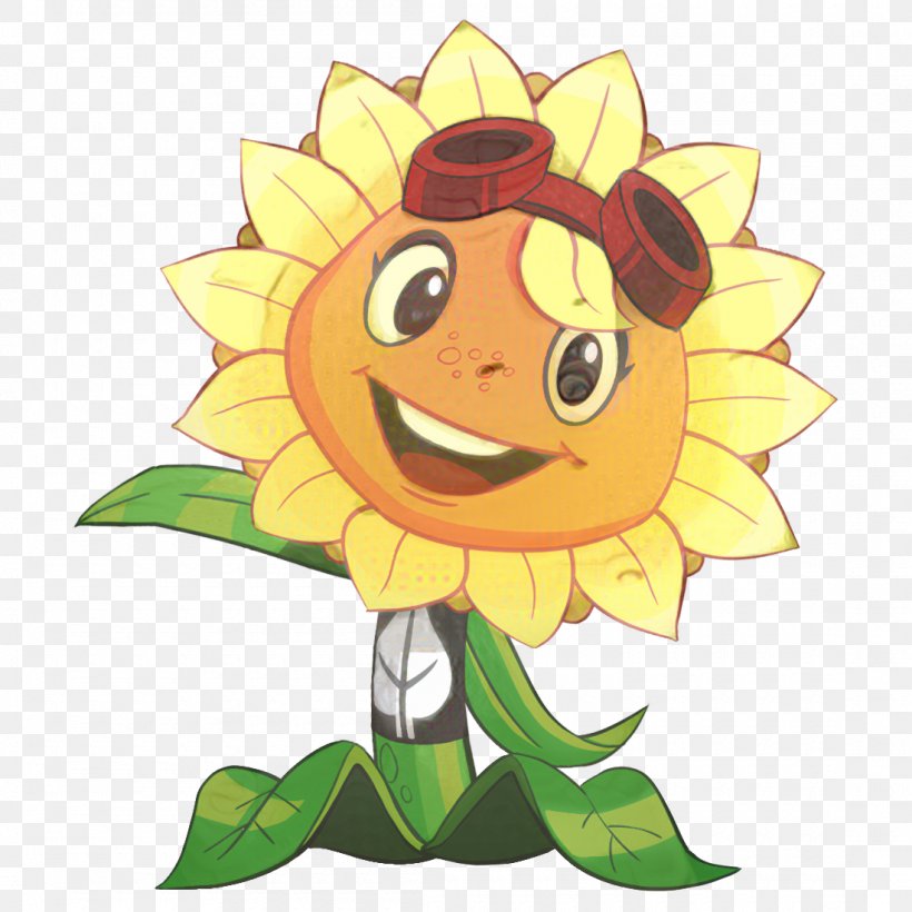 Flowers Background, PNG, 1100x1100px, Common Sunflower, Cartoon, Character, Cut Flowers, Daisy Family Download Free