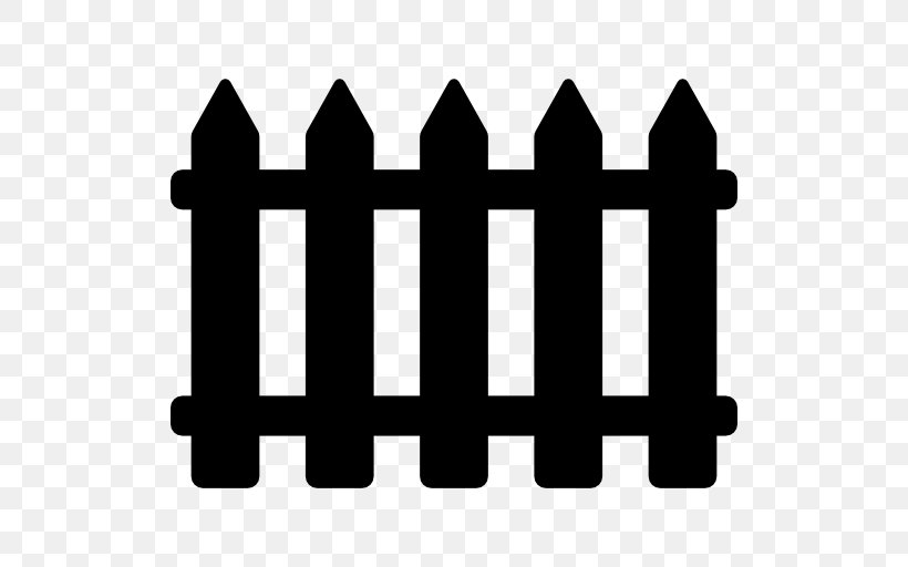Picket Fence Clip Art, PNG, 512x512px, Picket Fence, Area, Black And White, Brand, Chainlink Fencing Download Free