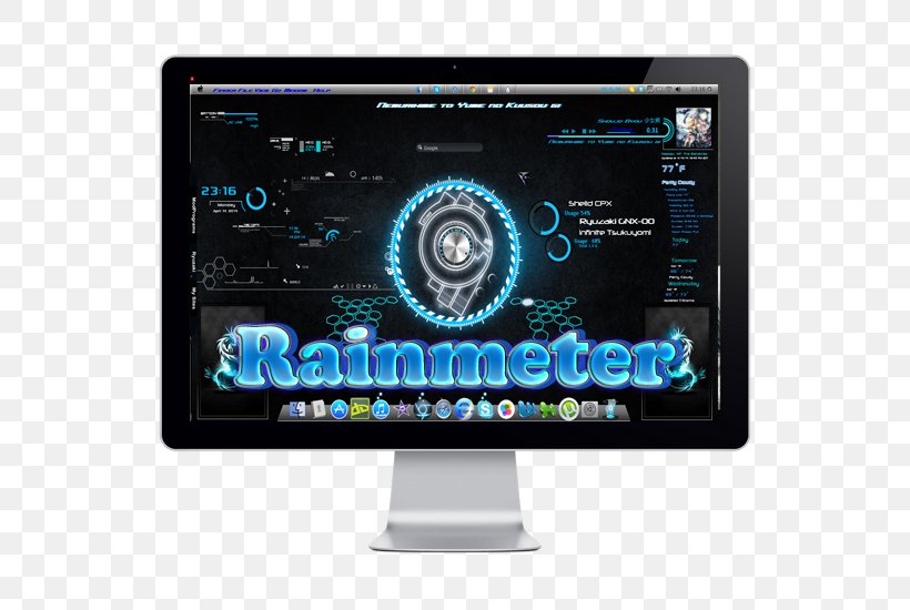 Theme Rainmeter Windows Vista Desktop Wallpaper Windows XP, PNG, 550x550px, Theme, Brand, Cursor, Desktop Metaphor, Display Device Download Free