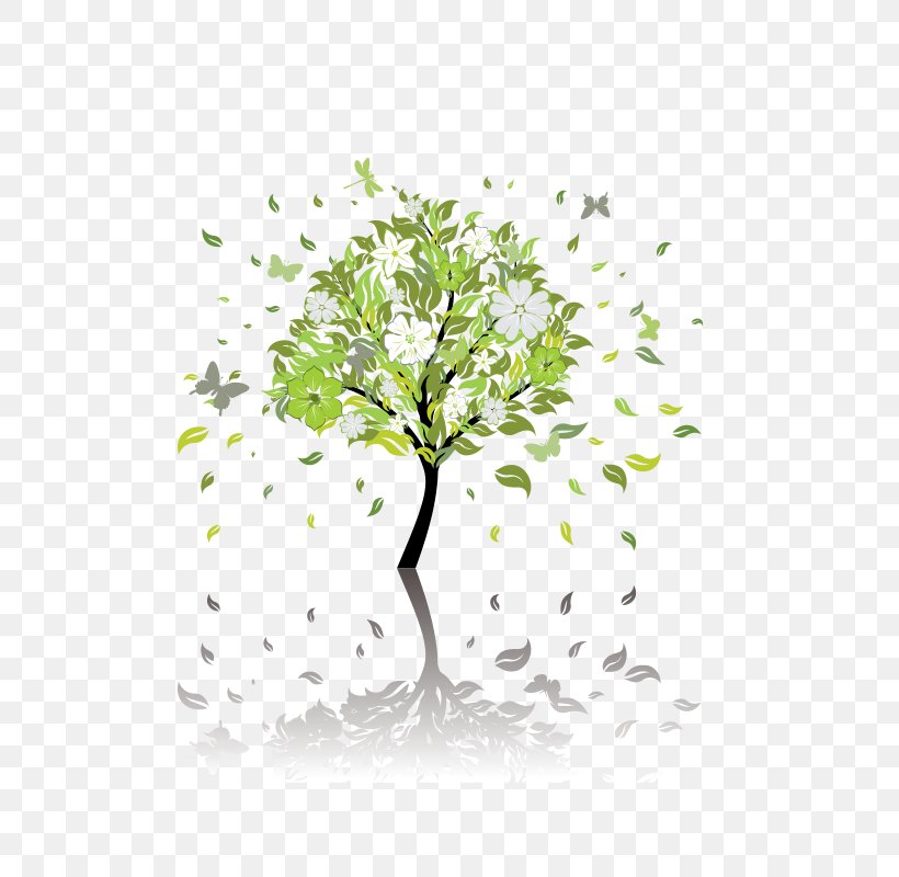 Tree Royalty-free Illustration, PNG, 800x800px, Tree, Branch, Flora, Floral Design, Flower Download Free