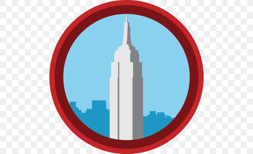 Empire State Building Skyscraper Skyline, PNG, 500x500px, Empire State Building, Badge, Building, New York City, Skyline Download Free