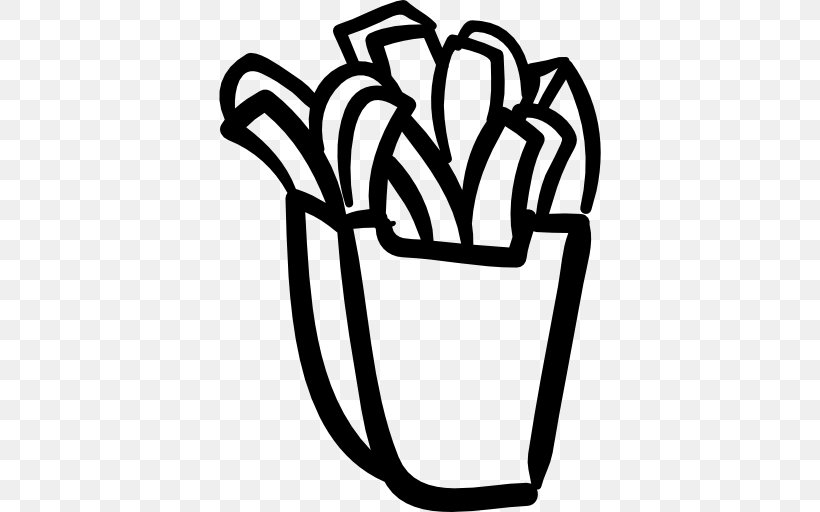 McDonald's French Fries Fast Food Burger Capitalist, PNG, 512x512px, French Fries, Animation, Area, Black And White, Fast Food Download Free