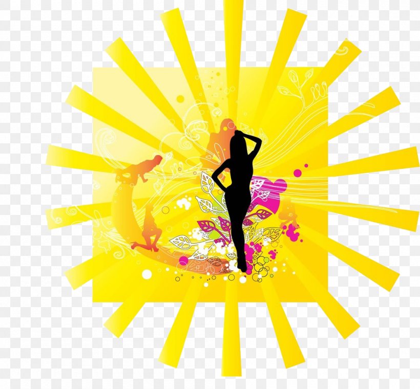 Silhouette Poster Euclidean Vector, PNG, 1000x928px, Silhouette, Art, Cartoon, Curve, Dance Download Free