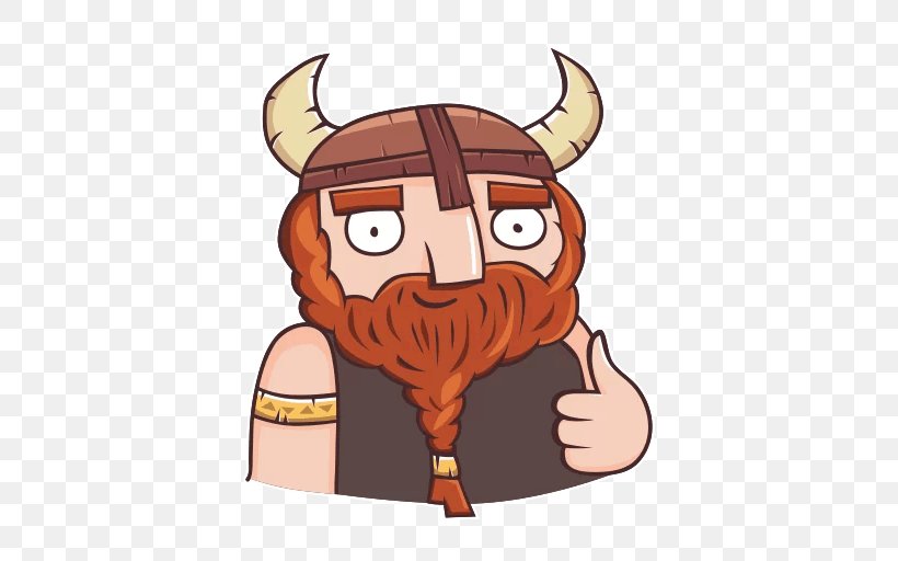 Sticker Telegram Viking Emoji, PNG, 512x512px, Sticker, Art, Cartoon, Emoji, Emoticon Download Free