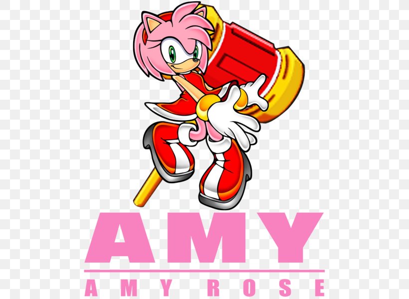 Amy Rose Sonic The Hedgehog Knuckles The Echidna Sonic Riders: Zero Gravity Sonic Adventure, PNG, 500x600px, Watercolor, Cartoon, Flower, Frame, Heart Download Free