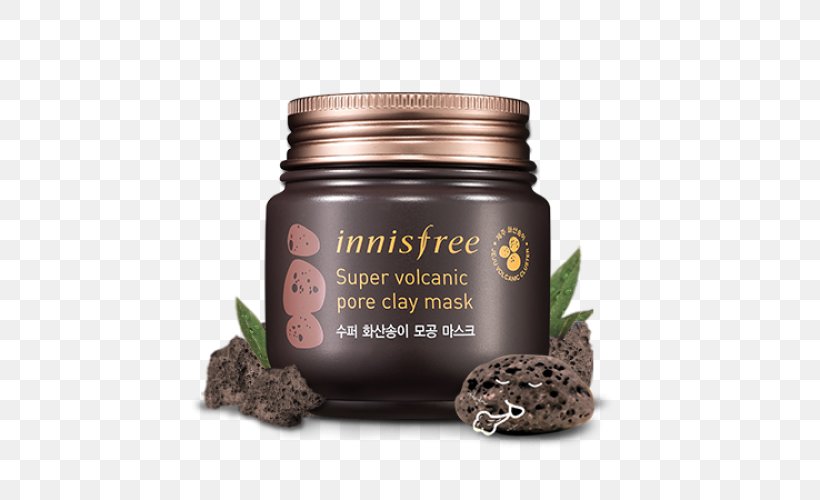 Innisfree Super Volcanic Pore Clay Mask Skin Jeju Island, PNG, 500x500px, Innisfree, Clay, Cleanser, Exfoliation, Face Download Free