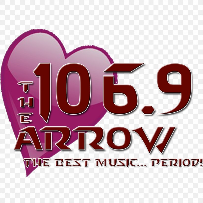 Internet Radio TuneIn 106.9 The Arrow M.A.R.S. Radio, PNG, 1024x1024px, Internet Radio, Brand, Heart, Logo, Love Download Free