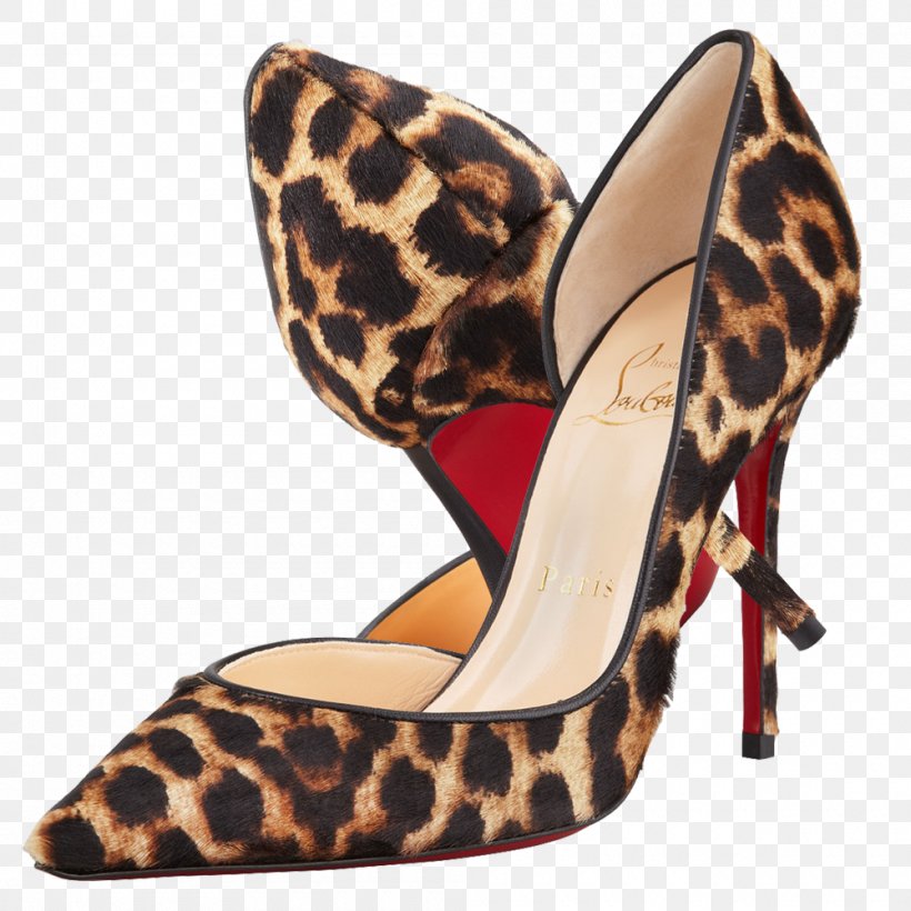 Leopard Animal Print Court Shoe High-heeled Footwear, PNG, 1000x1000px, Leopard, Animal Print, Basic Pump, Brown, Calf Download Free