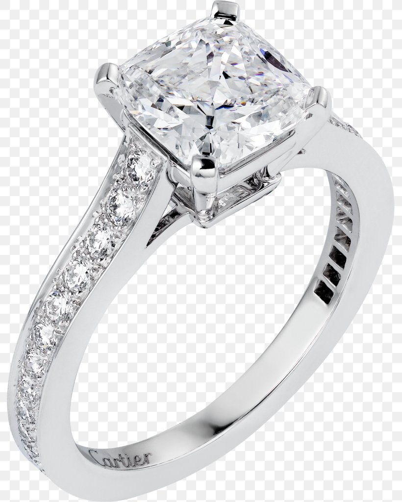 cartier princess cut engagement ring