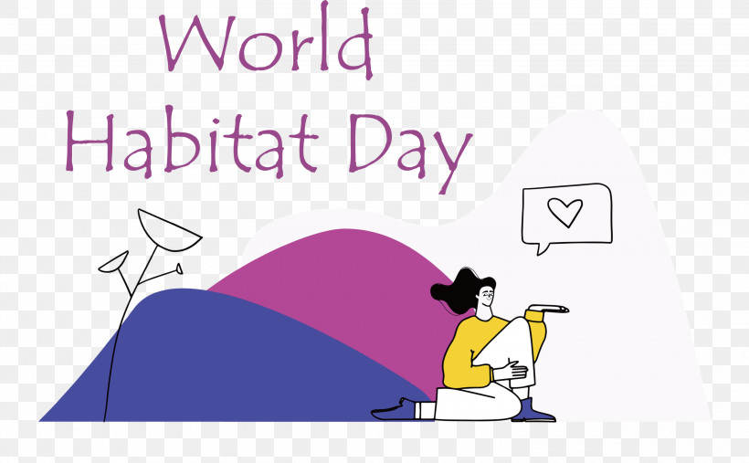 World Habitat Day, PNG, 3000x1858px, 2d Computer Graphics, World Habitat Day, Cartoon, Computer, Computer Graphics Download Free