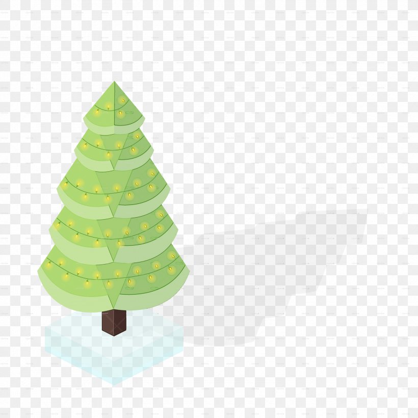 Christmas Tree, PNG, 3000x3000px, Watercolor, Christmas Decoration, Christmas Tree, Colorado Spruce, Conifer Download Free
