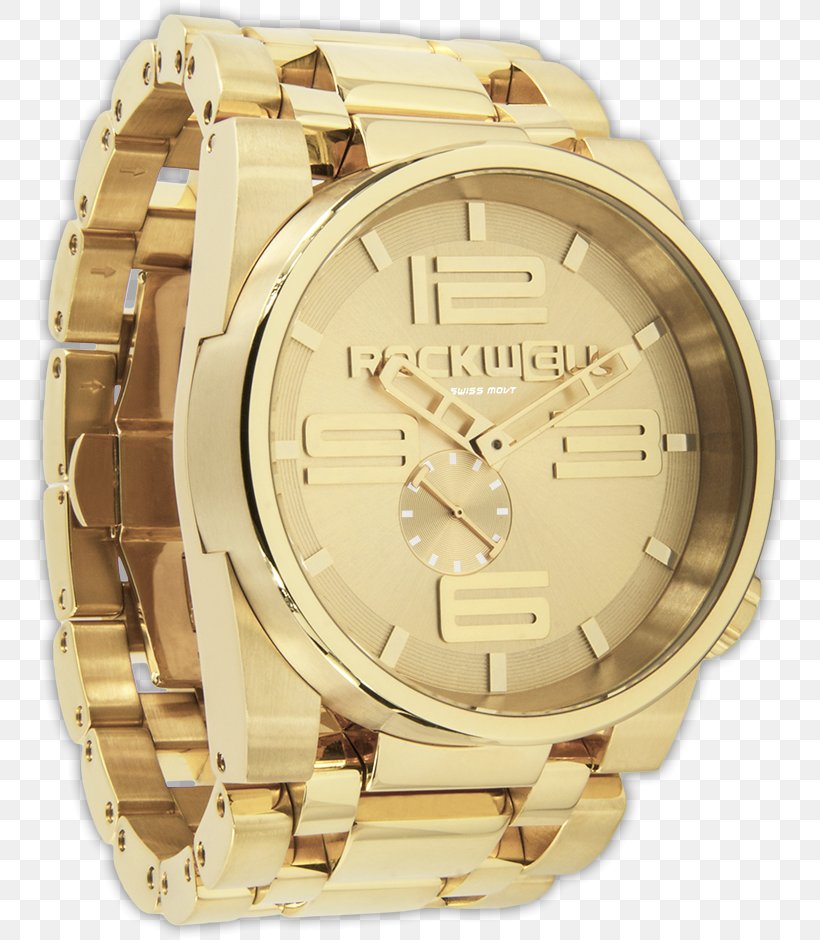 Automatic Watch Swiss Made Gold Rockwell Time, PNG, 763x940px, Watch, Automatic Watch, Beige, Brand, Brown Download Free