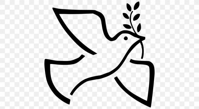 Doves As Symbols Columbidae Peace Symbols Clip Art, PNG, 1024x564px, Doves As Symbols, Antler, Art, Artwork, Black And White Download Free