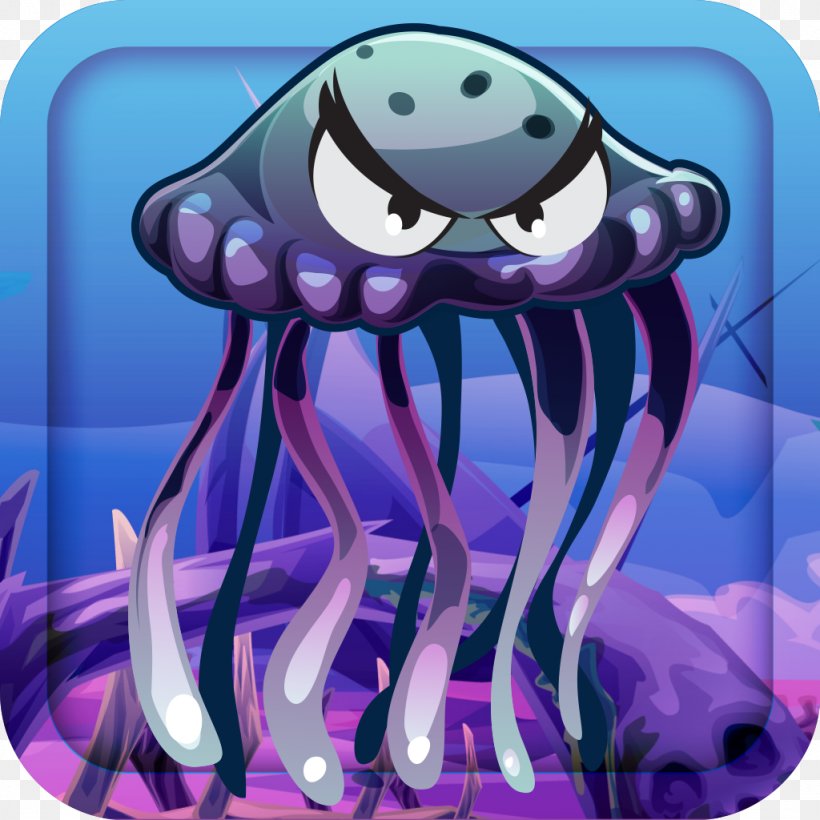 Octopus Marine Invertebrates Cephalopod Purple, PNG, 1024x1024px, Watercolor, Cartoon, Flower, Frame, Heart Download Free