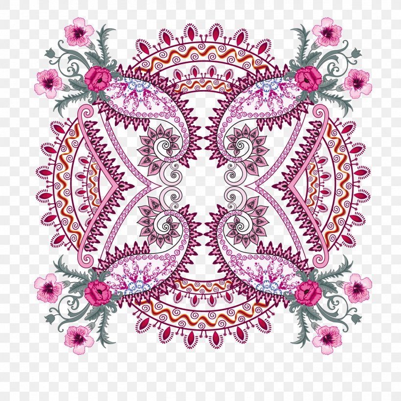 Ornament Kerchief Stock Photography Illustration, PNG, 1375x1375px, Ornament, Art, Body Jewelry, Decorative Arts, Flower Download Free