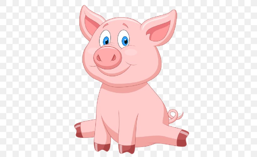 Pig Vector Graphics Stock Illustration Image, PNG, 500x500px, Pig, Cartoon, Cuteness, Drawing, Fictional Character Download Free