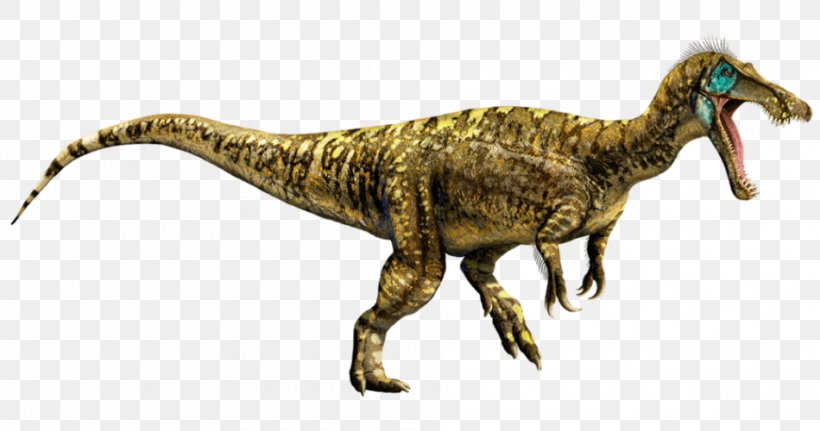 Tyrannosaurus Jurassic World Evolution Universal Pictures Baryonyx Jurassic Park: Operation Genesis, PNG, 950x500px, Tyrannosaurus, Animal Figure, Baryonyx, Colin Trevorrow, Dinosaur Download Free